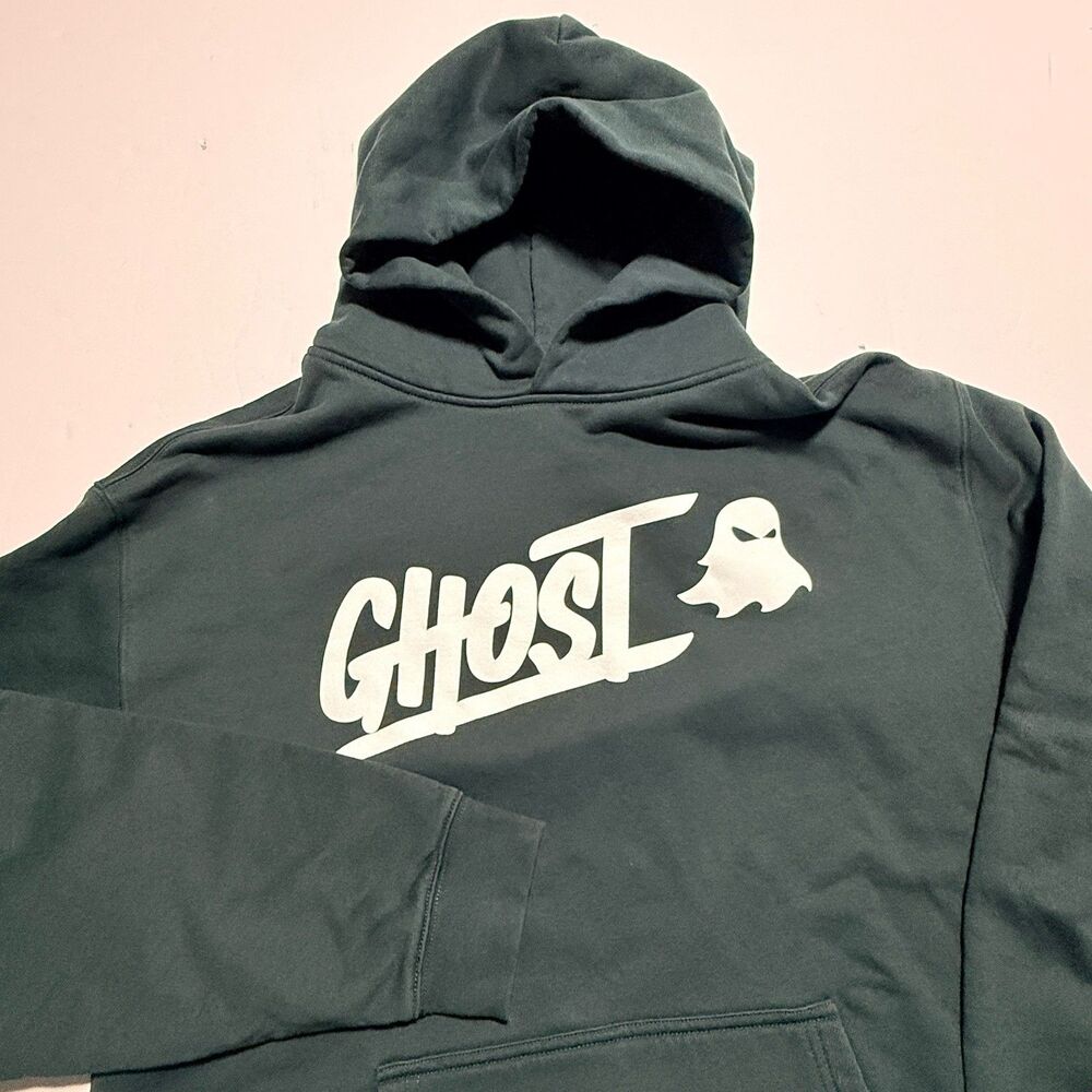 👻 Ghost Sportique Lifestyle Men’s Large Hunter Green Hoodie White Letters